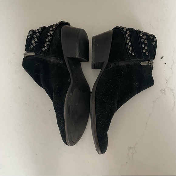 Sam Edelman Penrose Black Suede Ankle Boots - Picture 7 of 11